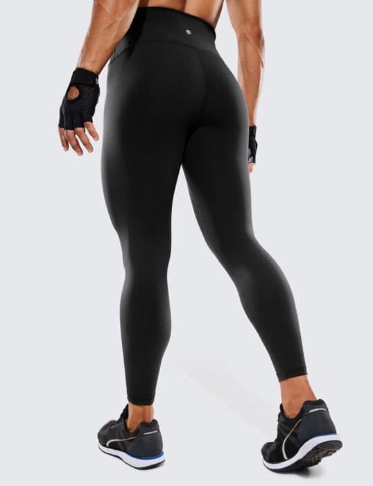 Yoga leggings Crz yoga Dam Med Fickor Hög Midja Yoga Leggings för Jogging Sport eller Casual-71cm