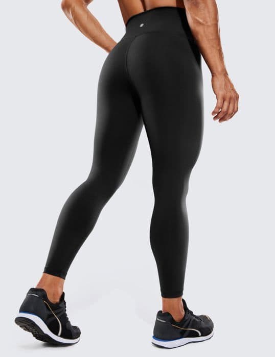 Yoga leggings Crz yoga Dam Med Fickor Hög Midja Yoga Leggings för Jogging Sport eller Casual-71cm