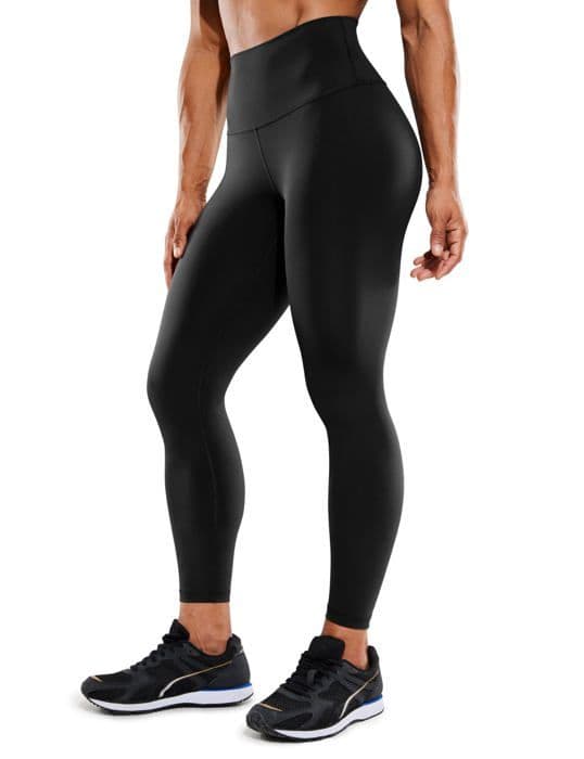 Yoga leggings Crz yoga Dam Med Fickor Hög Midja Yoga Leggings för Jogging Sport eller Casual-71cm
