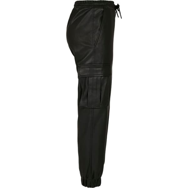 Cargo byxor - Urban Classics - Syntetläder - Elastisk midja - Cargo fickor - Optimal komfort