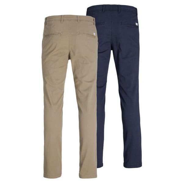 Paket med 2 Jack & Jones Marco Dave byxor - beige/marinblå - 32x30