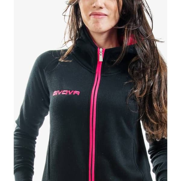 Damkläder - Givova - Star New - Fleece 80% Polyester - Hoodie - Ribbad byxa