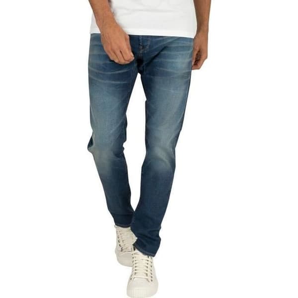 Jean Slim - G-Star - 3301 - Worker Blue Faded - Knappgylft - Design 5 fickor