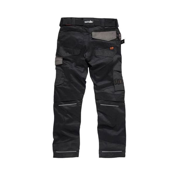 Arbetsbyxor - Scruffs - Pro Flex - Svart - Tight fit - Hållbar Cordura