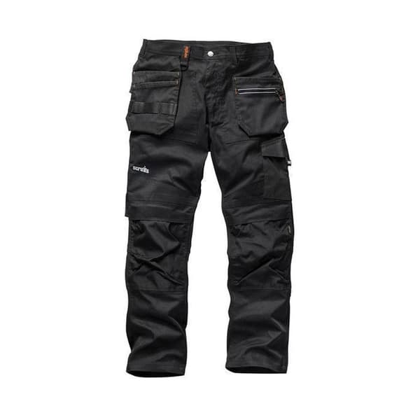 Arbetsbyxor - Scruffs - Trade Flex - Svart - Bekväm - Hållbar