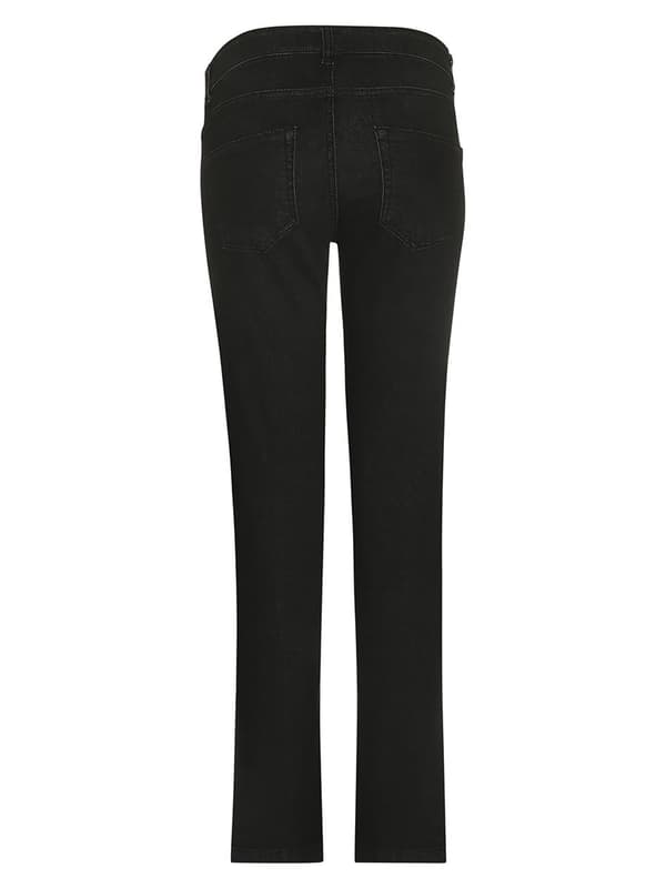 Grå denimbyxor för gravida i naveln för kvinnor