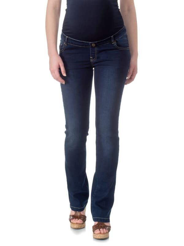 Navlebukser i denim til kvinder