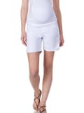 Pikkukuva 4 / 4: Naisten valkoiset raskausshortsit Bellybutton Maternity