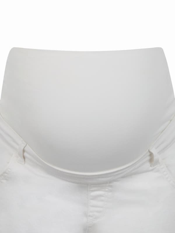 Naisten valkoiset raskausshortsit Bellybutton Maternity