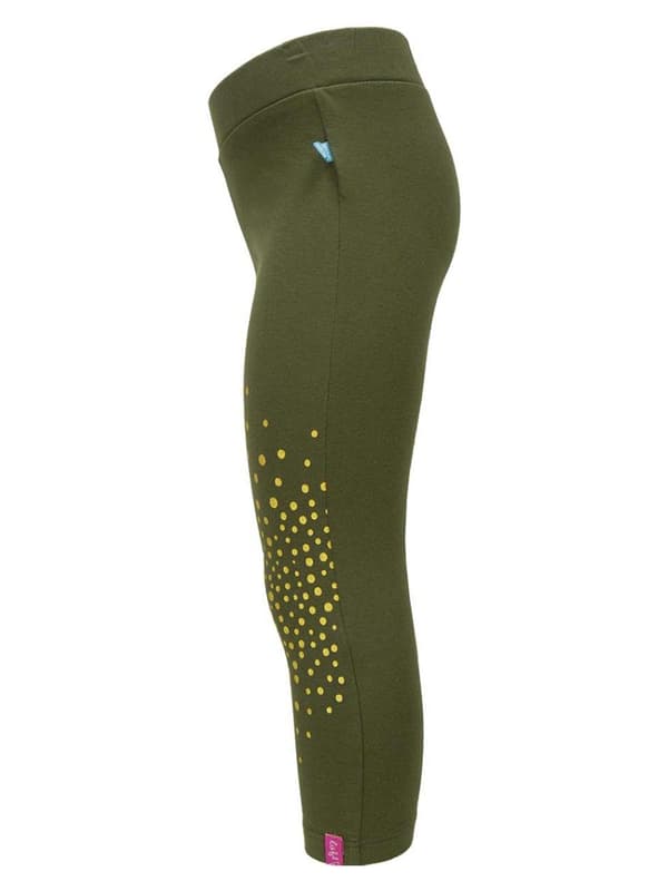 Flickleggings i bomull, konfettigrönt, Lief