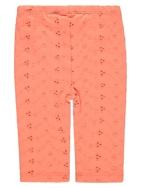 Pigerleggings, koral, broderet, Kanz