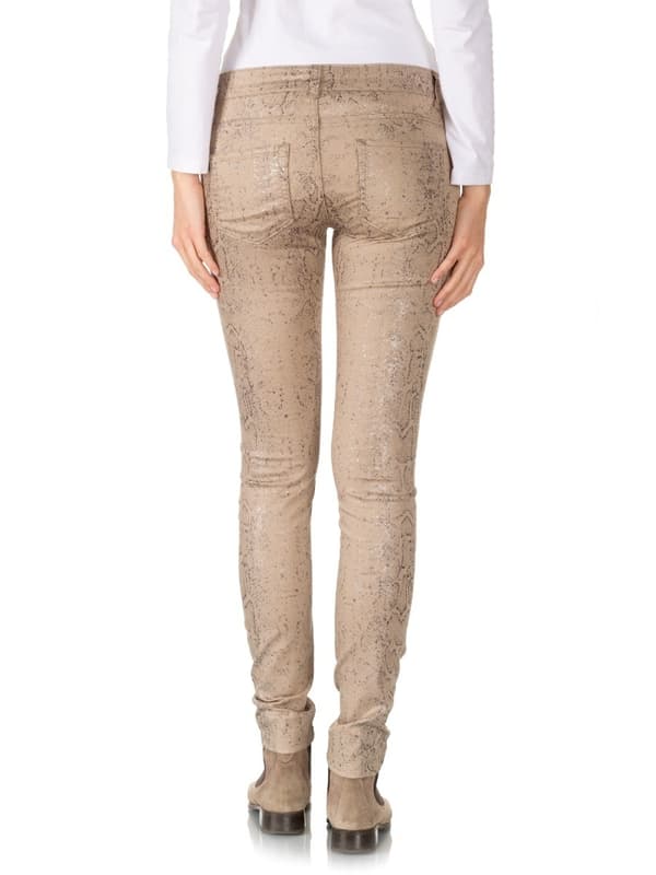 Slimma mammabyxor med beige navel för kvinnor