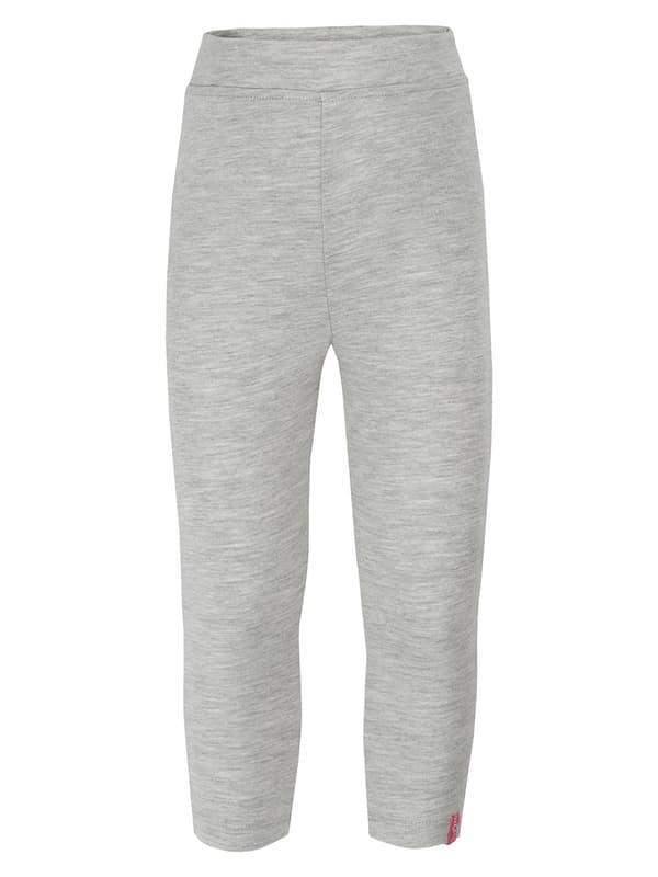 Flickleggings i bomull med hjärta, grå Lief