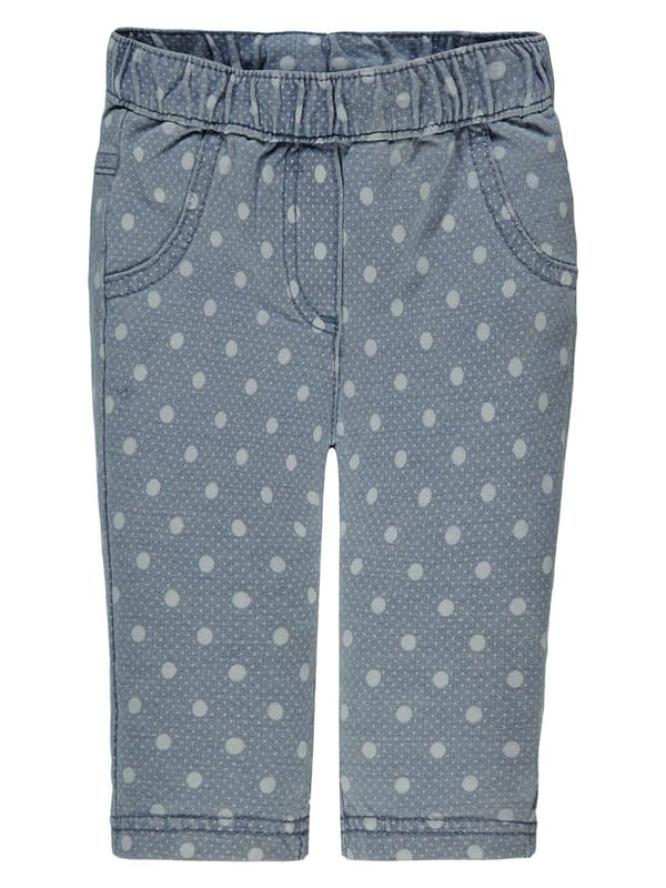Kanz prickiga jeansbyxor för babyflickor
