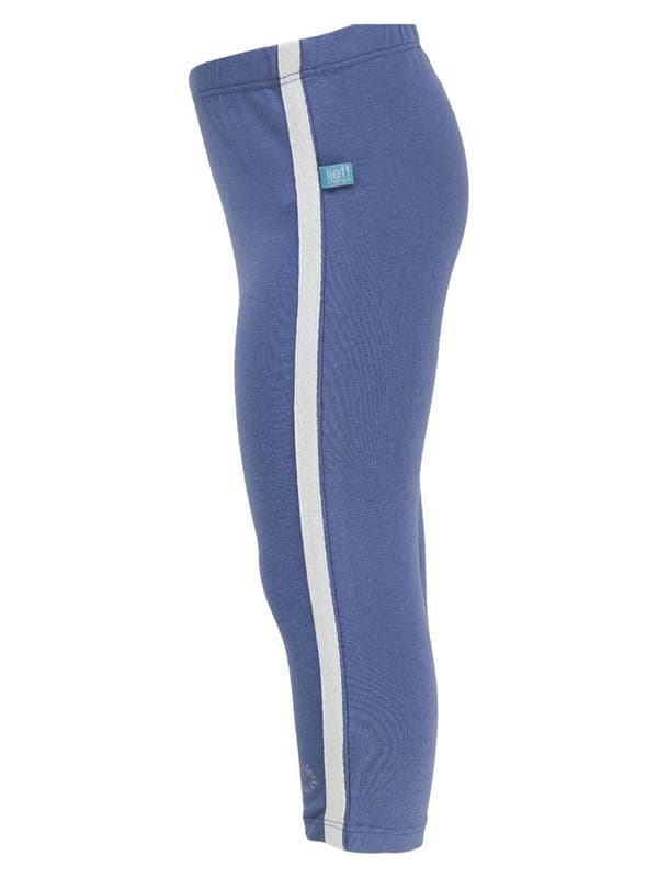 Flickleggings i bomull, enfärgade blå, Lief