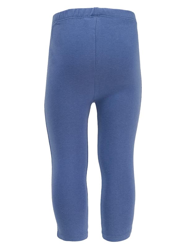 Flickleggings i bomull, enfärgade blå, Lief