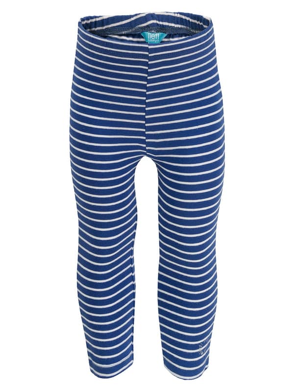 Lief, marinblå randiga leggings för flickor