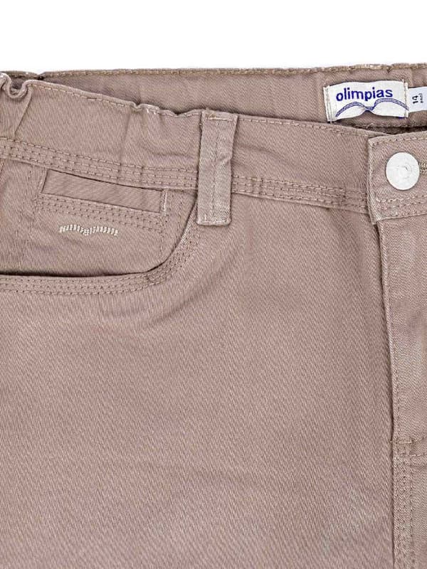 Beige smala flickbyxor Olimpias