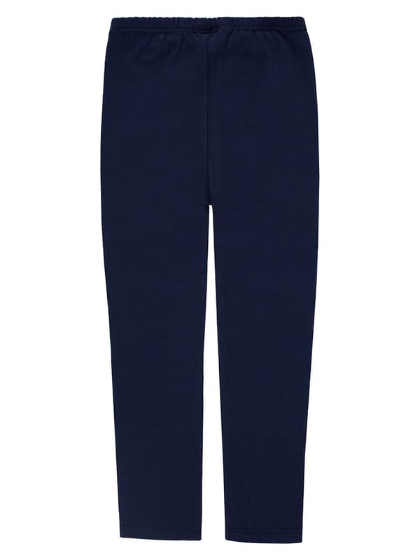 Ensfarvede leggings til piger i marineblå Kanz