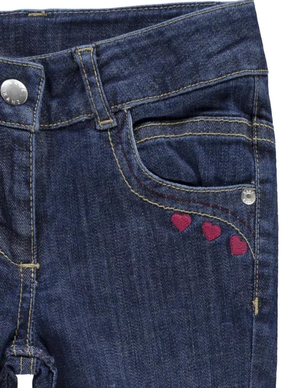 Flickjeans med hjärtmönster Kanz