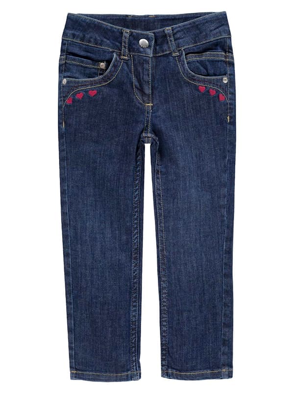 Flickjeans med hjärtmönster Kanz