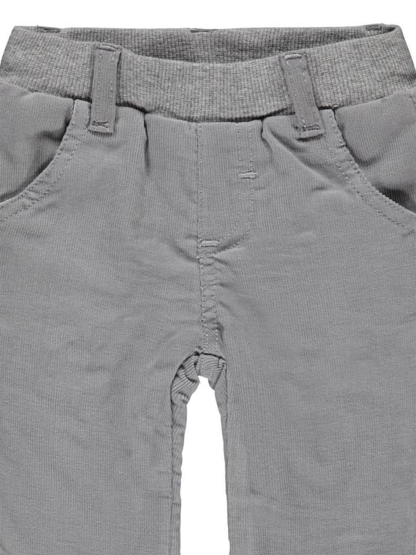 Kanz Grå Corduroy Baby Pojkbyxor