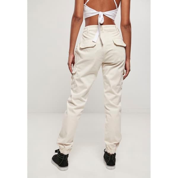 Hög midja cargo byxor för kvinnor Urban Classics