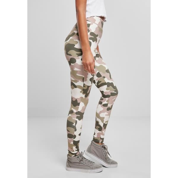 Legging dam - Urban Classics - Camo tech - Hög midja - Justerbar komfort - Kamouflage mönster