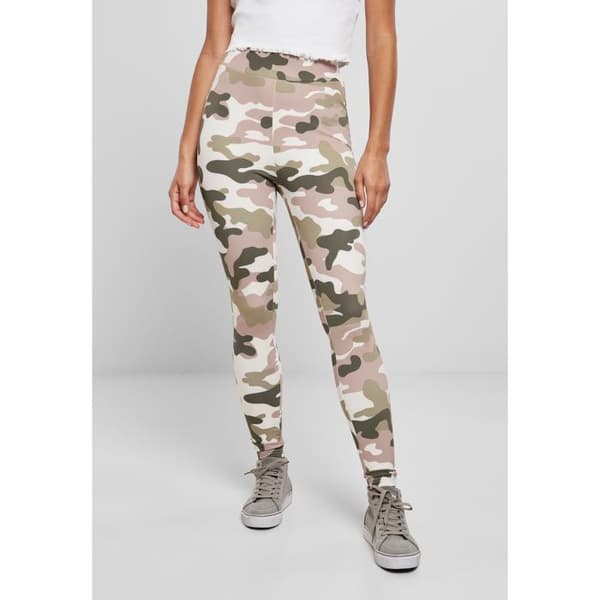Legging dam - Urban Classics - Camo tech - Hög midja - Justerbar komfort - Kamouflage mönster