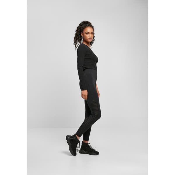 Leggins dam - Urban Classics - Hög midja - Biker stil - Transparent tyg - Bekväm