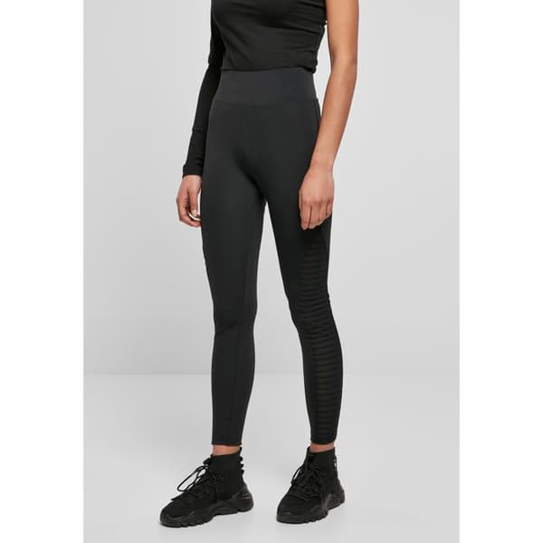 Leggins dam - Urban Classics - Hög midja - Biker stil - Transparent tyg - Bekväm