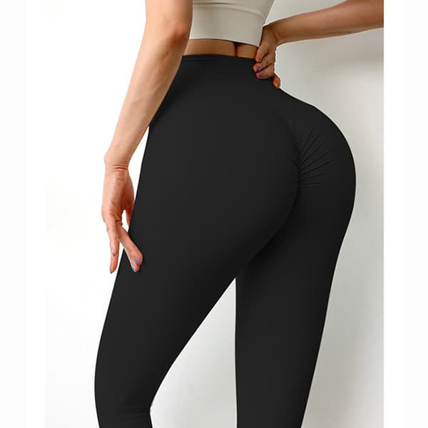 INF Högmidjade Svarta Yogabyxor - Ultimat Komfort & Stil XXL