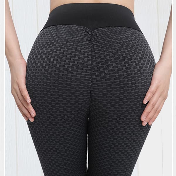 INF Högmidjade Svarta Yogabyxor M