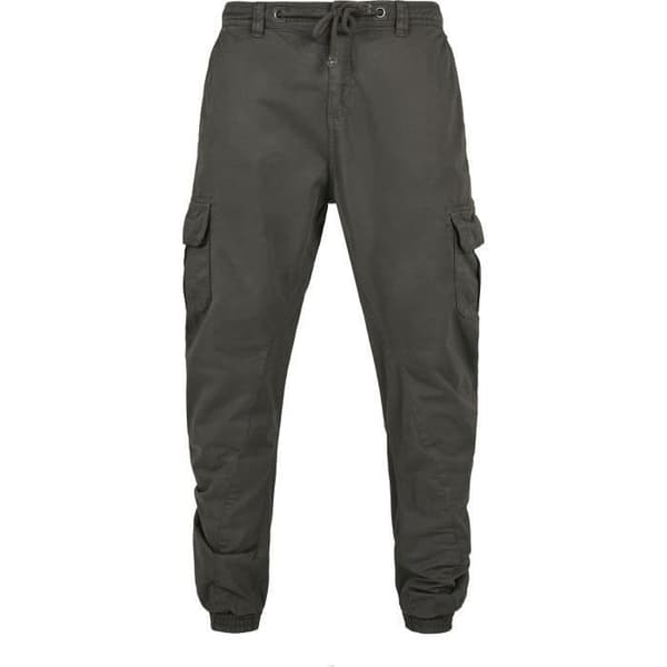 Cargobyxor - URBAN CLASSICS - Antracit - 100% bomull - Regular passform - Elastisk