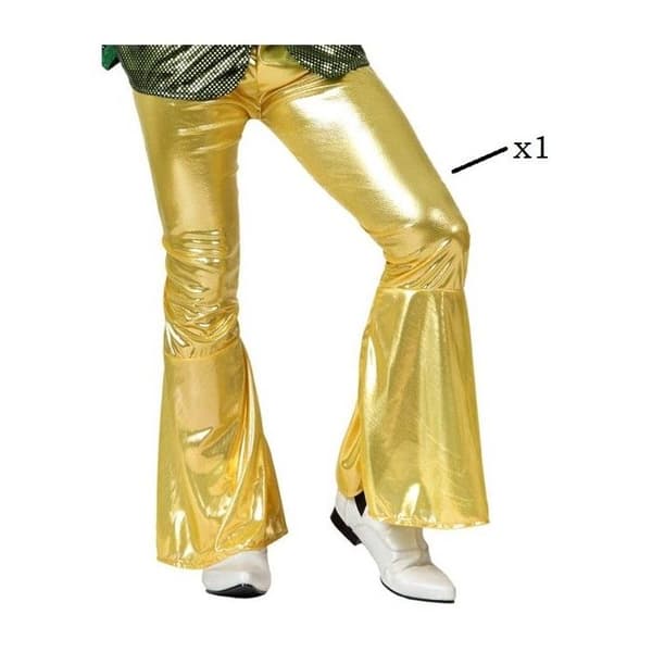 Discobyxor - Guld - Storlek M/L - Herr - Elefantben - Kostym