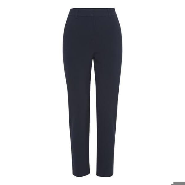 Kvinna cropped byxor - b.young - Danta Woven - Färg copenhagen night - Regular passform - Standard storlek