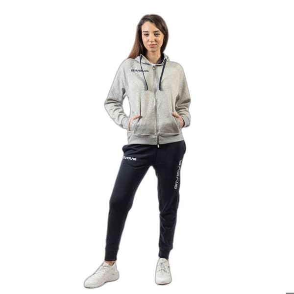 Sportkläder - Givova - King - Huva jacka - Fleece tyg - Ribbad byxa