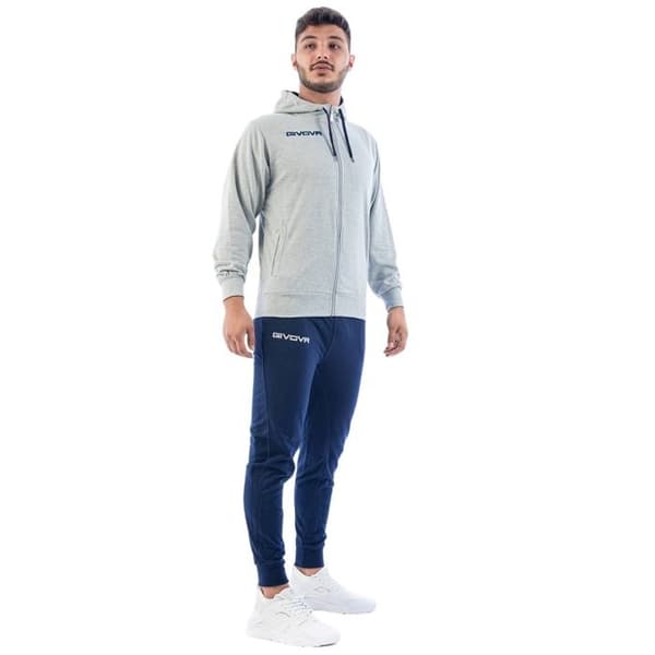Träningsställ - Givova - Poker - Hoodietröja - 80% Polyester - Ideal för träning