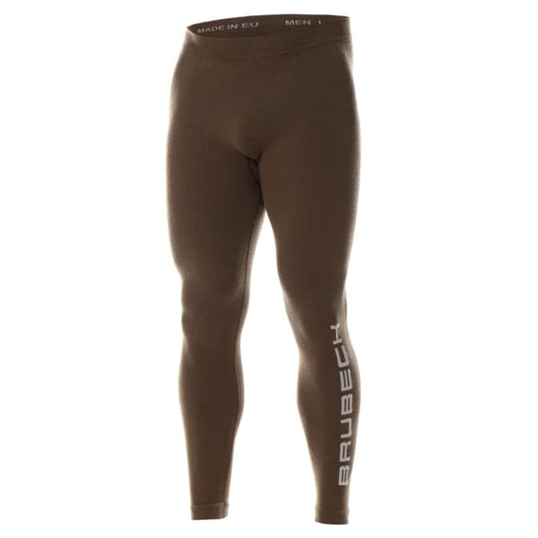 Herrbyxor Brubeck RANGER WOOL Leggings termoaktiv Merinoull för skogen Khaki Olika Storlekar