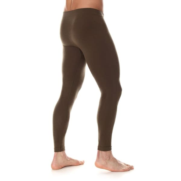 Herrbyxor Brubeck RANGER WOOL Leggings termoaktiv Merinoull för skogen Khaki Olika Storlekar