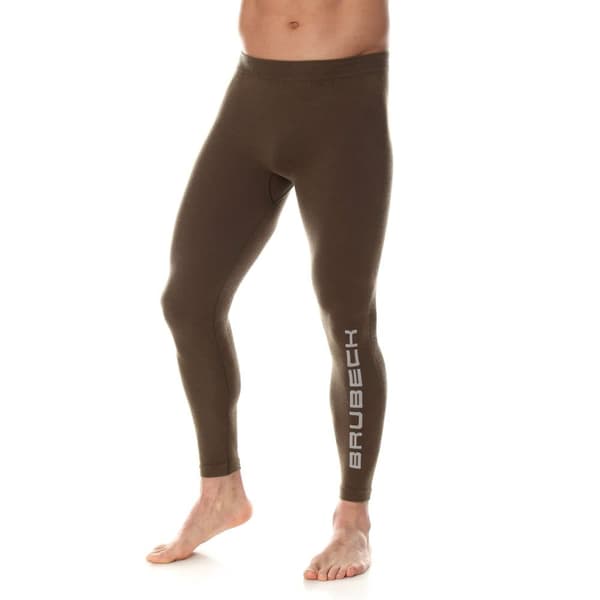 Herrbyxor Brubeck RANGER WOOL Leggings termoaktiv Merinoull för skogen Khaki Olika Storlekar XL