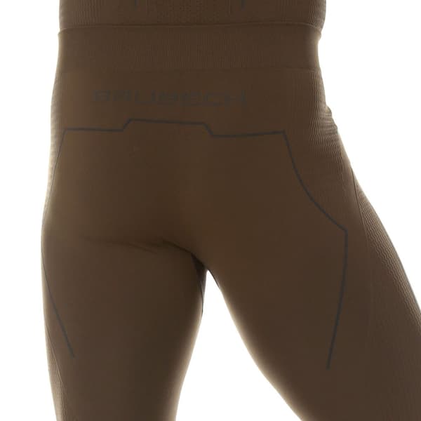 Byxor för herrar Brubeck RANGER THERMO Långa termoaktiva leggings för skogen Khaki, Olika Storlekar