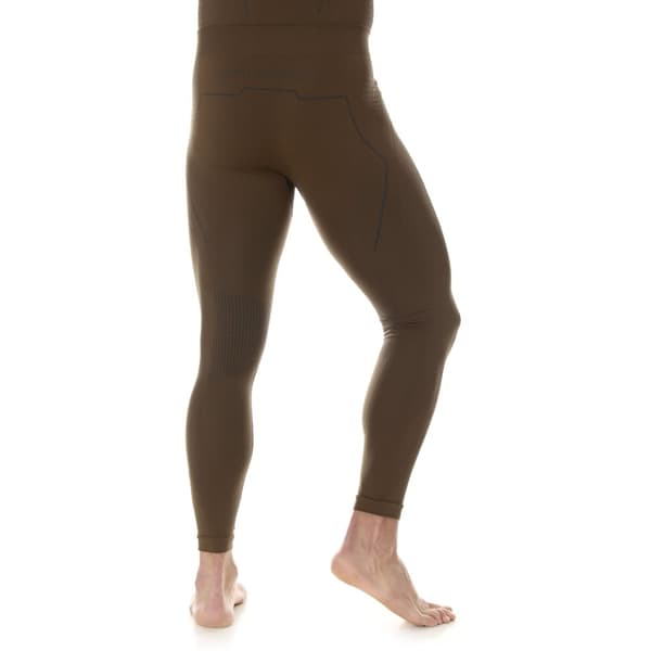 Byxor för herrar Brubeck RANGER THERMO Långa termoaktiva leggings för skogen Khaki, Olika Storlekar