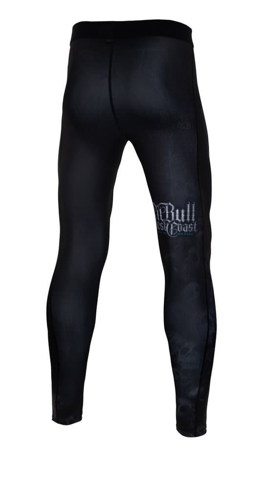 Pitbull-leggings med dödskalle och hundleggings, L