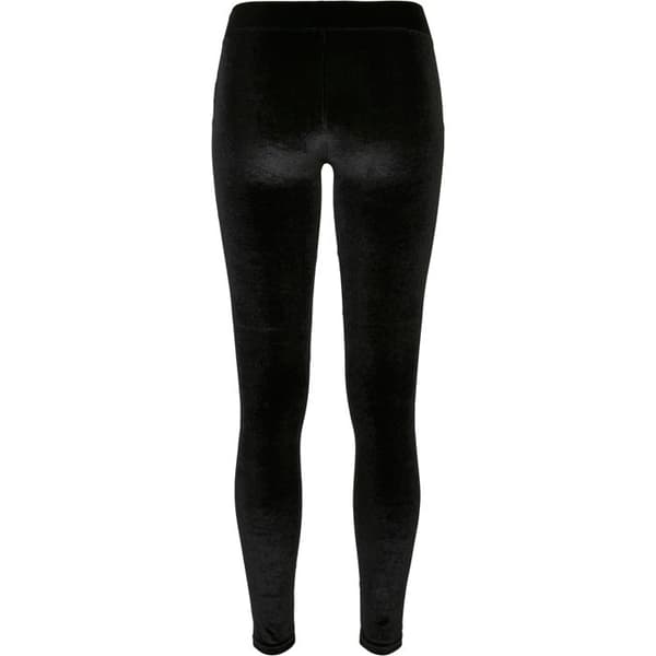 Damleggings - Urban Classics - Velvet Tech Mesh - Stretchvelour - Transparent nät - Elastisk passform