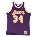 Miniatyrbild 4 av 4: Los Angeles Lakers Shaquille O'Neal Swingman Jersey - Herr - Lila - Andas
