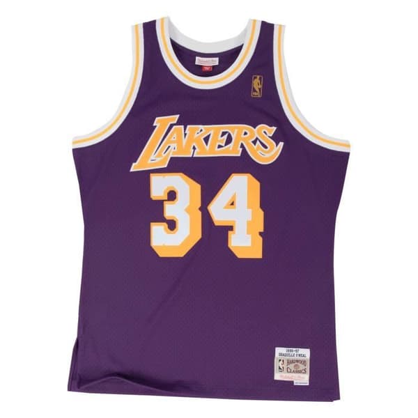Los Angeles Lakers Shaquille O'Neal Swingman Jersey - Herr - Lila - Andas