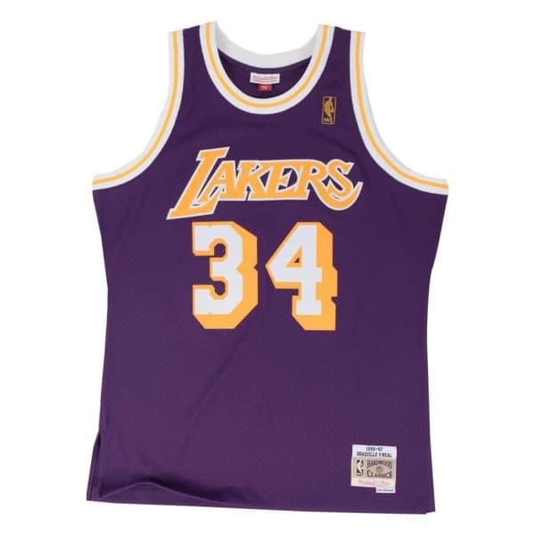 Los Angeles Lakers Shaquille O'Neal Swingman Jersey - Herr - Lila - Andas