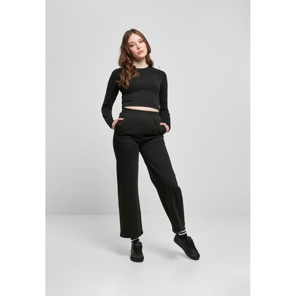 Pantalon kvinna Urban Classics rak pinnveck