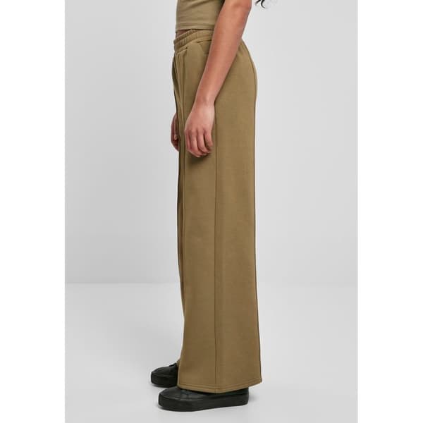 Pantalon dam Urban Classics rakad knäppning - stora storlekar
